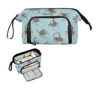 decor gift Estuche para lápices de calavera de vainilla y escorpión japonés, estuche portátil de gran capacidad, para hombre, suministros de escuela secundaria, funda para lapiceros