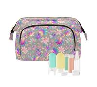 decor gift Neceser colgante Essentials Neon Ocean Wildflower Khaki (longword) Bolsa de joyería para tarjeteros, organizadores de dinero