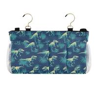 decor gift Organizador de almacenamiento para mesita de noche para dormitorio, Shores Ceratosaurus, Blu Ray, azul, bolsa de almacenamiento colgante para control remoto de TV, teléfonos, revistas