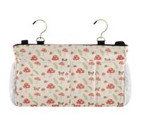 decor gift Organizador de mesita de noche, bosques, hongos, niebla, cesta colgante para cabeceros, literas, dormitorios, libros, teléfono, revistas, organizador para la cama