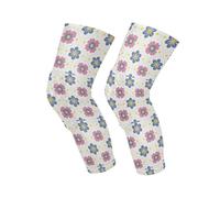 decor gift Vector Flower Soft Blue and Pink - Rodilleras antideslizantes para mujer, patinaje, snowboard