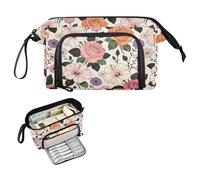 decor gift William Morris - Estuche escolar de gran capacidad con ranura para profesores, diseño de rosas rosas rosas