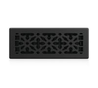 Decor Grates AGH310-BLK Registro de Piso de Acero gótico, Negro Texturizado, 3x10 Inches
