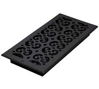 Decor Grates S614W 6-Inch by 14-Inch Painted Wall Register, Black Textured