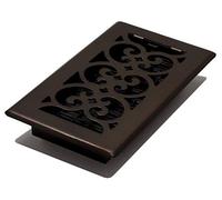 Decor Grates SPH408-RB Registro de Suelo Scroll 4x8, Bronce (Rubbed Bronze Finish)