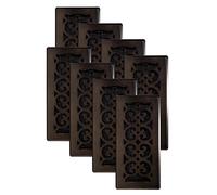 Decor Grates SPH410-RB-8 Registro de Suelo de Desplazamiento, Acabado de Bronce frotado