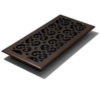 Decor Grates SPH614-RB Registro de Suelo Scroll de 6 x 14 Pulgadas, Bronce (Rubbed Bronze Finish), 6x14