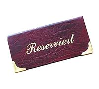 Decor Service - Expositor, Piel sintética, Rojo, 13 x 6.5 cm