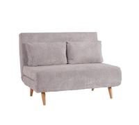 Decor Space Sofá cama Walker de 2 plazas con revestimiento 100% poliéster para interior
