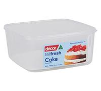Décor Tellfresh - Caja de Almacenamiento para Tartas de 9 Pulgadas, con Elevador de Tartas para una fácil extracción, Tapa hermética, Apta para lavavajillas, Capacidad de 6 litros