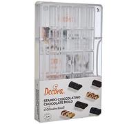 Decora 0050115 Professional Chocolate Mould Cylinder 20 Cavities 33 x 16 x H8 mm Polycarbonate