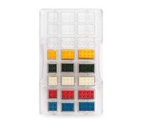 Decora 0050143 Molde para Chocolate The Wall 24 CAV. 200 X 120 X 22 H MM, El plastico, Transparente