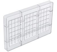 Decora 0050147 Molde para Chocolate Tableta 100 G 127 X 72 X 11 H MM, El plastico, Transparente