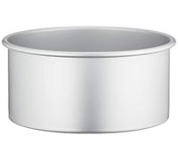 DECORA, 0062612 Bandeja Profesional Redonda Ø 20 x 10 cm de altura, de Aluminio Anodizado, Sin Puntos de Soldadura, Diseño Profesional