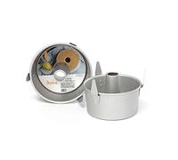 DECORA, 0062685 Molde Profesional Ø 17,5 x 8,5 cm para la Creación de Angel Food o una Chiffon Cake, de Aluminio Anodizado, Sin Puntos de Soldadura, Diseño Profesional