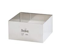 Decora 0063790 Cuadrado DE Acero INOX 15X15X4,5H CM