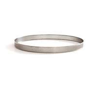 DECORA 0064034 Stainless Steel Perforated Ring Ø 18 X 3,5 H cm, Acciaio INOX