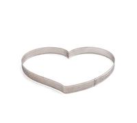 Decora 0064086 FORMA CORAZON MICROPERFORADA DE ACERO INOX 18 X 16 X 3,5 H CM