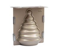 Decora 0075010 Molde Antiadherente ARBOL DE Navidad 3D, Metal, Gris