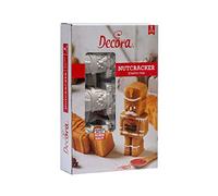 DECORA 0080126 MOLDE EN ALUMINIO FUNDIDO 29 X 18 X 5,8 H CM 3 CAVIDADES CASCANUECES