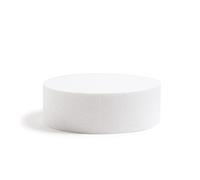 DECORA, 0173818 Disco Redondo de Poliestireno, Ideal como Muñeco para Hacer Tartas de Pisos, Bordes Rectos, Ø 45 X H 10 CM.