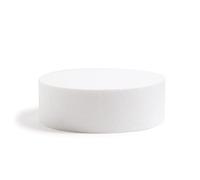 Decora, 0173819 Disco Redondo de Poliestireno, Ideal como Muñeco para Hacer Tartas de Pisos, Bordes Rectos, Ø 50 X H 10 CM.