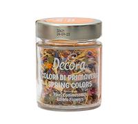 DECORA, 0201011 Colores de Primavera, Flores Comestibles, Mezcla de Flores Comestibles, Ideales para Decorar todo tipo de Preparaciones Culinarias, Apto tanto para Platos Dulces como Salados, 4 gramos
