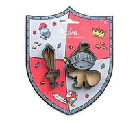 Decora 0255053 Kit 2 CORTADORES DE PLÁSTICO King, Gris