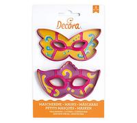DECORA, 0255107 Kit de Cortadores de Máscaras, El Kit Ideal para Crear Decoraciones en Pasta de Azúcar o Goma, Diseño Original. Paquete de 2 piezas.