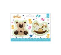 Decora 0255195 Kit 2 CORTADORES DE PLÁSTICO Osito Y Caballito Mecedora, Surtido