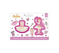 Decora 0255206 Kit 2 CORTADORES DE PLÁSTICO Bailarina Y Tutu, Surtido