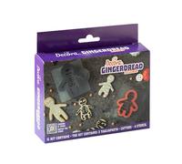 Decora, 0255224 - Juego decorativo de Halloween, 2 moldes grandes y pequeños + 4 plantillas decorativas, el kit ideal para crear galletas decoradas tridimensionales, fabricado en Italia, paquete de 6