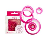 DECORA 0255300 Set 6 CORTADORES Circular CM1,5/2,5/3,5/5/6,5/8