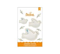 DECORA 0255407 Kit 3 CORTADORES DE PLÁSTICO Paloma