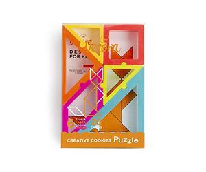 Decora 0255408 Creative Cookies Puzzle Set 6 CORTADORES Y 20 Cartas, El plastico, Surtido