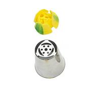 Decora 0263457 Boquilla 244 TULIPÁN con 6 PÉTALOS, Metal, Gris, 3.5x3.5x4.5 cm