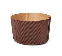 DECORA, 0320160 5 Moldes para Panettone de 1000 g, de Papel Rígido de Celulosa Pura, Resistente a Temperaturas de 200 °C, Ideal para Hacer un Panettone en Casa, Hechos en Italia.