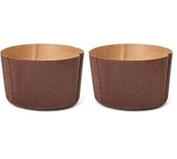 Decora, 0320160 5 Moldes para Panettone de 1000 g, de Papel Rígido de Celulosa Pura, Resistente a Temperaturas de 200 °C, Ideal para Hacer un Panettone en Casa, Hechos en Italia. (Paquete de 2)