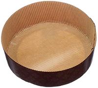 Decora 0320165 0320165-Molde bajo, 500 g, 5 Unidades, Horno, Color marrón, Papel para Hornear, 5