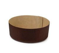 DECORA, 0320166 5 Moldes para Panettone Bajo de 750 g, de Papel Rígido de Celulosa Pura, Resistente a Temperaturas de 200 °C, Ideal para Hacer un Panettone en Casa, Hechos en Italia.