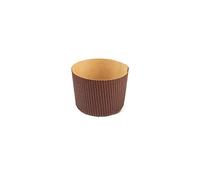 Decora 0320168 12 PCS Molde DE Papel para PANETTONE 100 G, Cups, marrón