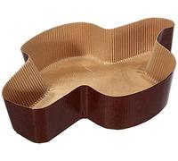 Decora 0320173 5 MOLDES para COLOMBA 750 G, Papel de Pura celulosa, Marrón