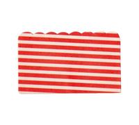 Decora 0336594 Paquete de 50 papeles para cartuchos Stripes rojo 10 x 6 h cm