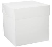 Decora, 0339478 Caja para Tarta, Ideal para Transportar y Conservar Tartas Decoradas, Envueltas Individualmente, 36,5 X 36,5 X H 36 CM