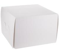 Decora, 0339482 Caja para Tarta, Ideal para Transportar y Conservar Tartas Decoradas, Envueltas Individualmente, 36,5 X 36,5 X H 25 CM
