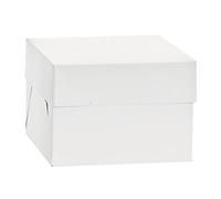 Decora, 0339484 Caja para Tarta, Ideal para Transportar y Conservar Tartas Decoradas, Envueltas Individualmente, 46,5 X 46,5 X H 25 CM