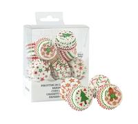 Decora, 0339710 - Juego de 200 moldes Bon Bon Christmas de 27 x 17 mm, para hornear, presentar y regalar magdalenas y dulces, soportan hasta 180 °C, en cómodo blíster, fabricado en Italia