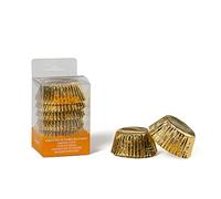 DECORA, 0339791 Moldes para Muffins Oro, Moldes Muy Prácticos para Hornear, Presentar y Regalar Muffins, Resistentes hasta 180°C, En un Práctico Blister