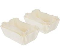 DECORA, 0339880 Moldes para Mini Plumcakes, Muy Prácticos para Hornear, Presentar y Regalar Plumcakes, Resistentes hasta 220°, Hechos en Italia, Color Blanco