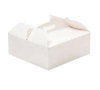 DECORA, 0340204 Caja para Tarta con Asa, Ideal para Conservar y Transportar Postres, Hecha de Cartulina, Envasada Individualmente, 33,5 x 33,5 x 12 cm